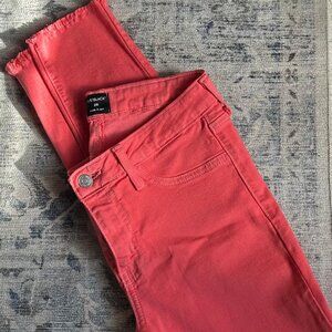 Just Black Bellamy Frayed Hem Skinny Jean Size 28, with a, 27" inseam